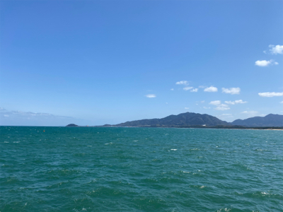 爆風の中の釣り