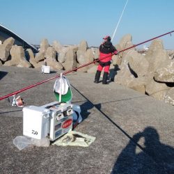 東二見でキス釣り