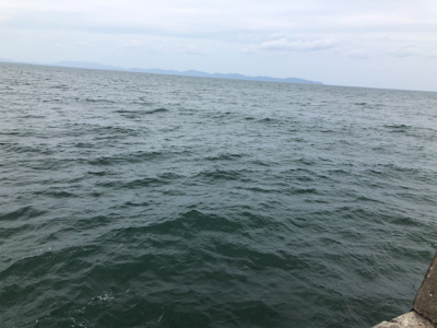 西風が強い中のジギング・エギング！