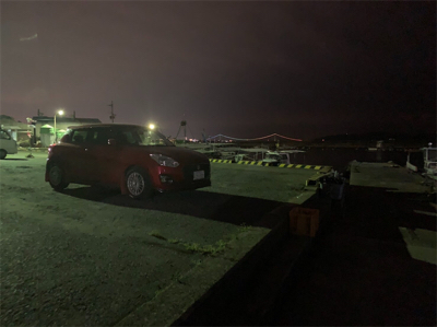 近所の漁港でメバリング！