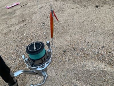 うねりの中、ゆるい場所に隠れてました