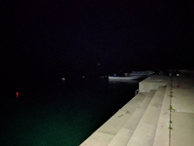 夜釣りにて