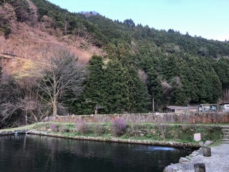 千早川マス釣り場でトップゲーム