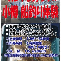 小樽港遊漁船SHAKE 釣果