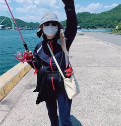 ちょい投げです。