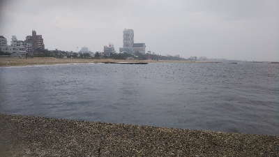 須磨で投げ釣り