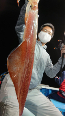 イカメタルでパラソル