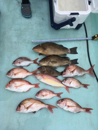 大里沖でタイラバ