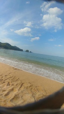 海水浴しながらキス釣り