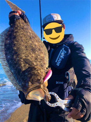 日本海ヒラメシーズン開幕!サーフで4枚キャッチ!