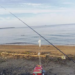 大塩海岸キスの引き釣り