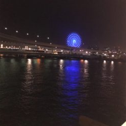 有明北緑道公園でシーバス