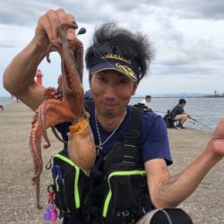 新島赤灯台で明石タコ釣り☆GUNNING-STYLE