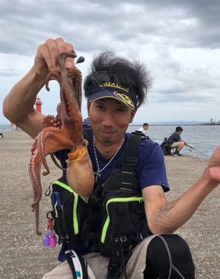 新島赤灯台で明石タコ釣り☆GUNNING-STYLE