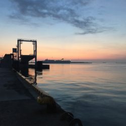 ウキ釣りでタチウオ