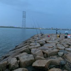大雨注意でのぶっ込み釣り