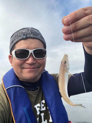 岸和田沖堤防でキス&タコ