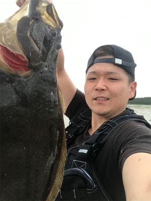 久慈川河口で小座布団GET