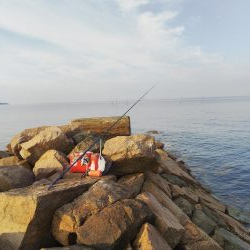 大塩海岸でキス釣り