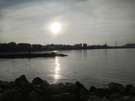 大塩海岸でキス釣り