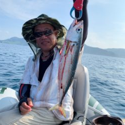 友人とマイボートでアマダイ狙いに!ESOの猛攻に合う!