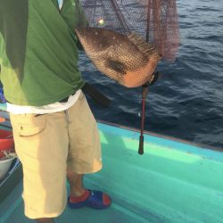 浅川沖でオオモンハタ