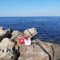 大塩海岸でキス釣り