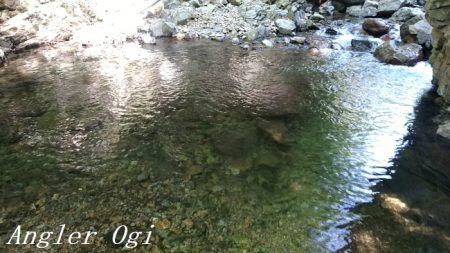 禁漁期目前の揖保川でアマゴ釣り