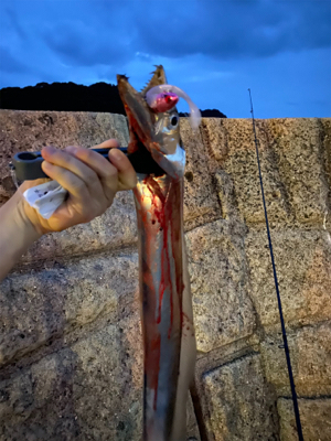 爆風の中の一本