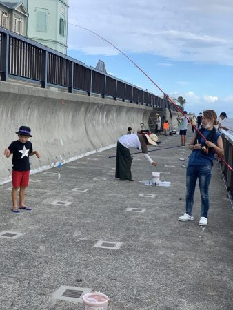 家族でサビキ釣り