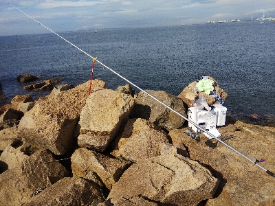 大塩海岸のキス釣り