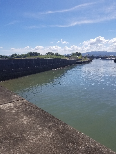 うねりでアウト