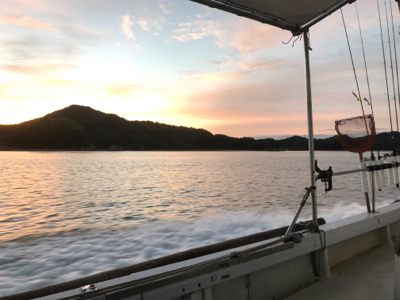 初ボートエギング