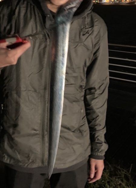 台風前の雨風の中なんとか、、