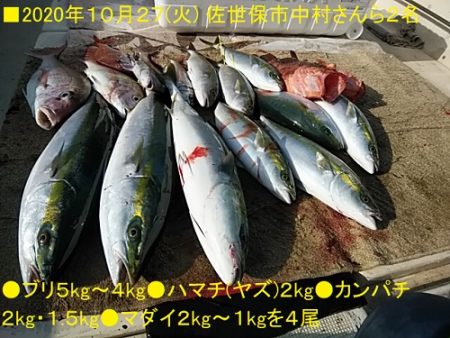 大物釣果速報！●光義丸：平戸市早福港