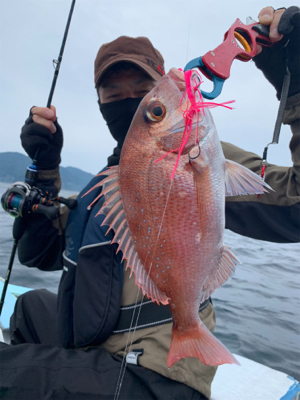 アマダイ50cm自己新記録!友人とマイボートでアマダイ狙い