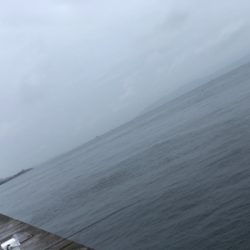 雨で足元が悪い中