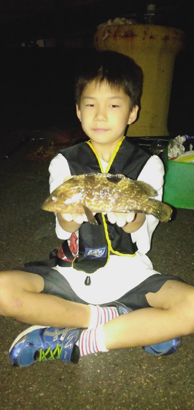 子どもと夜釣り