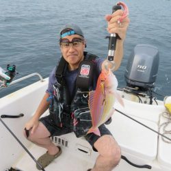 友人操舵のボート釣りは楽しかった!