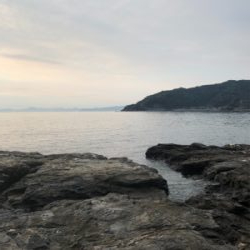 ロックショアで初ヒラメ