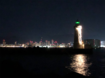 新波止で初アジング!