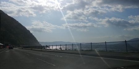 地磯に友人たちと…