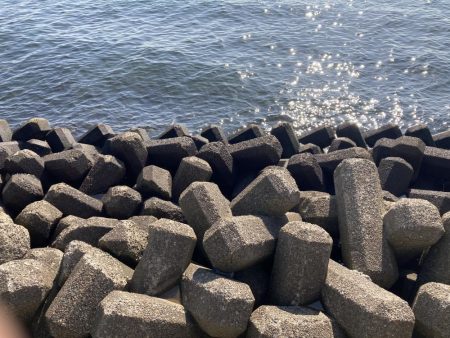 投げ釣りから穴釣りに変更