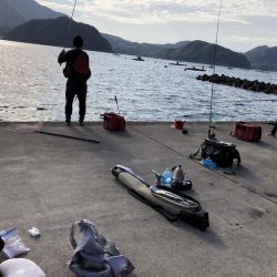 ファミリーフィッシングでまさかの羽子板