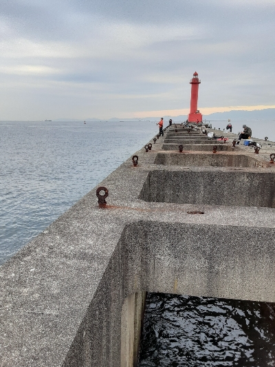 満を持して沖堤へ