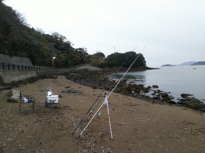 室津のキス釣り