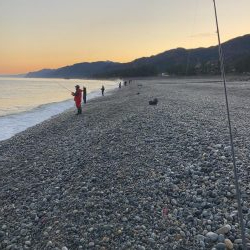 宮崎海岸で青物狙い