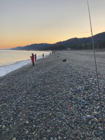 宮崎海岸で青物狙い