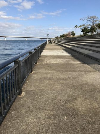 お昼のガラガラ神戸空港、ハマチ&大物ヒット