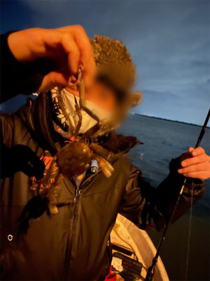 初釣りボートシーバス2021